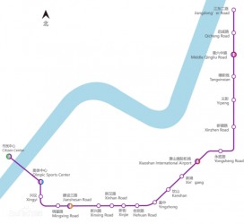 杭州地铁7号线站点图（换乘点）